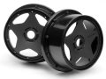 HPI 114276 - Q32 SUPER STAR WHEEL SET (BLACK/4PCS)